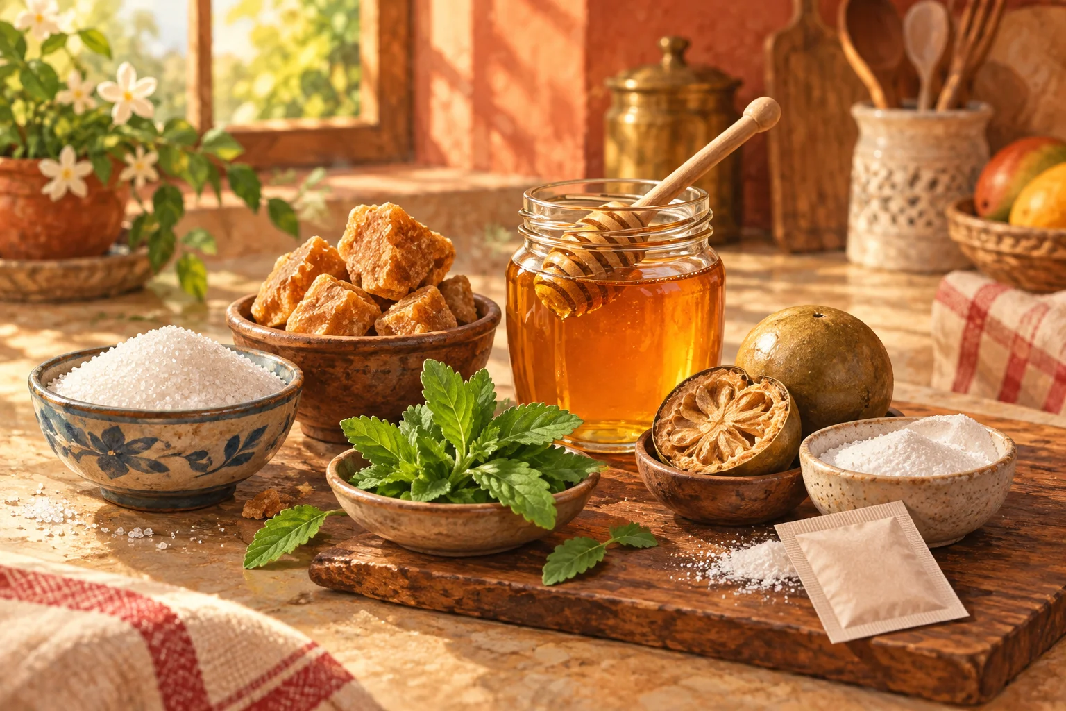 Sweeteners editorial illustration